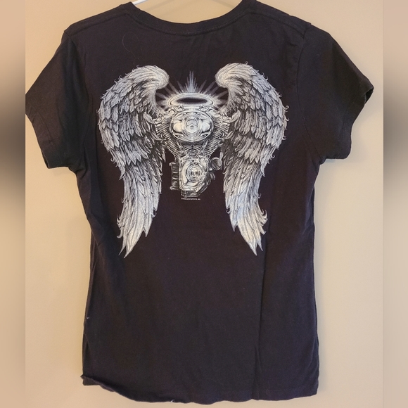Women's medium biker Tee GUC. - Picture 2 of 3